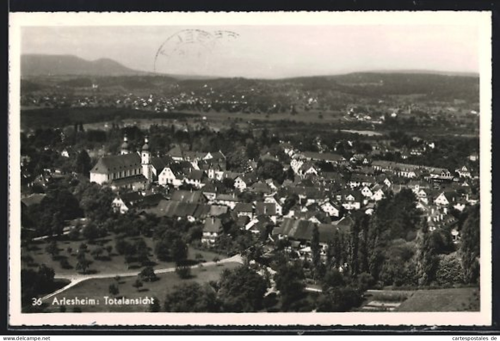 AK Arlesheim, Totalansicht Aus Der Vogelschau  - Arlesheim