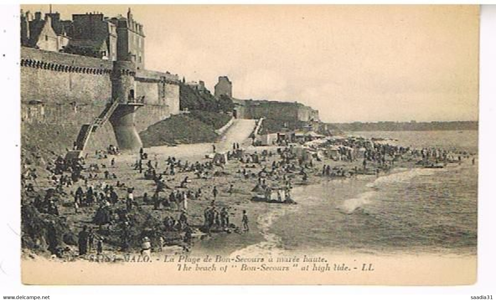 35   SAINT MALO  LA PLAGE DE BON SECOURS - Saint Malo