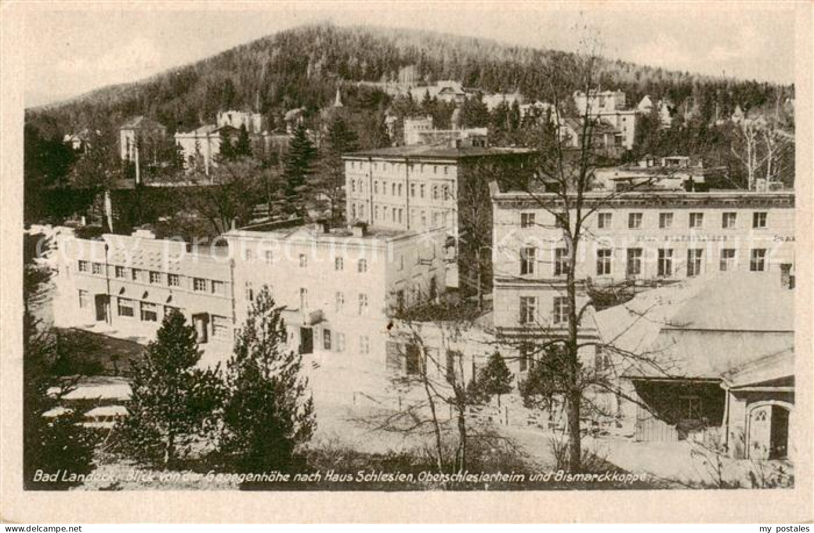 73817416 Bad Landeck Schlesien PL Blick Von Der Georgenhoehe Mit Haus Schlesien  - Pologne