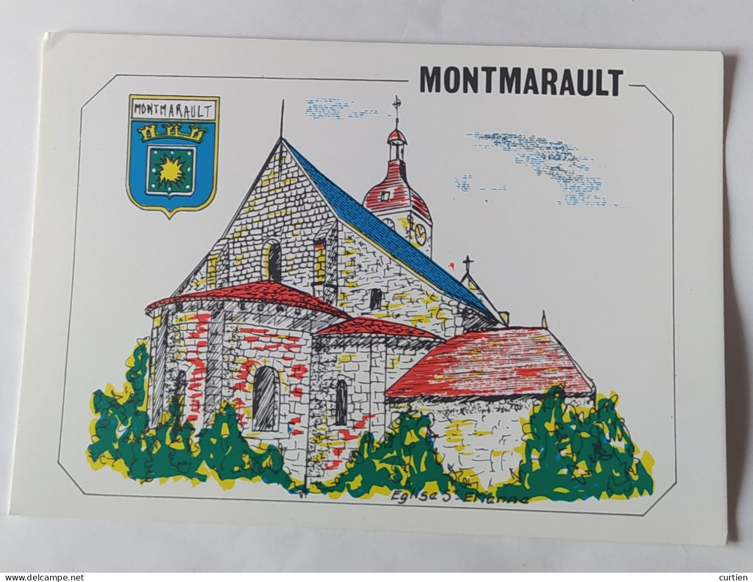 MONTMARAULT 03 L' église ( Avec Blason ) - Altri & Non Classificati