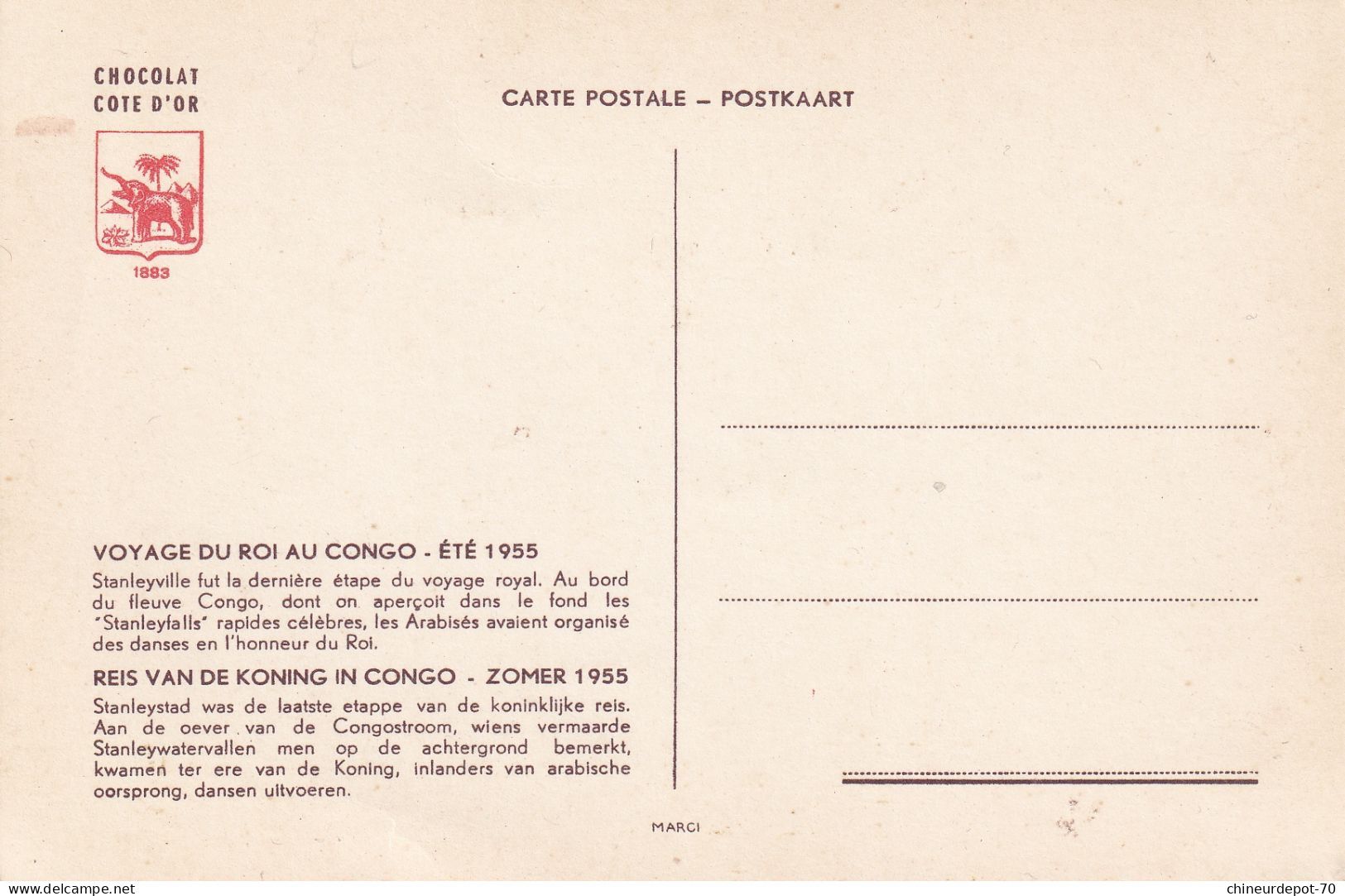 VOYAGE DU ROI AU CONGO ÉTÉ 1955 Stanleyville Fut La Dernière étape Du Voyage Royal Au Bord Du Fleuve Congo - Congo Belga