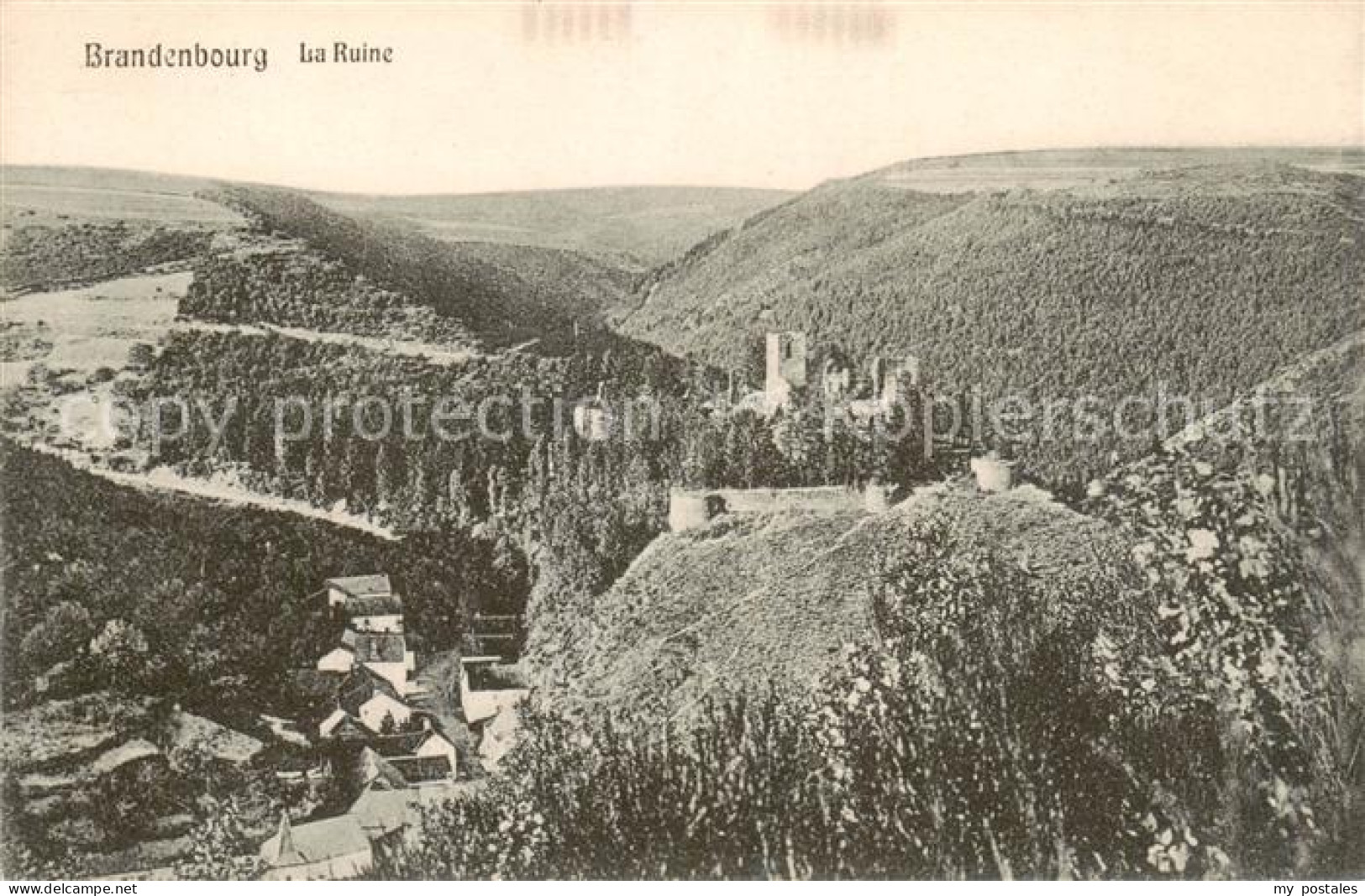 73817376 Brandenbourg_Vianden_Belgie Panorama Mit Isa Ruine - Autres & Non Classés