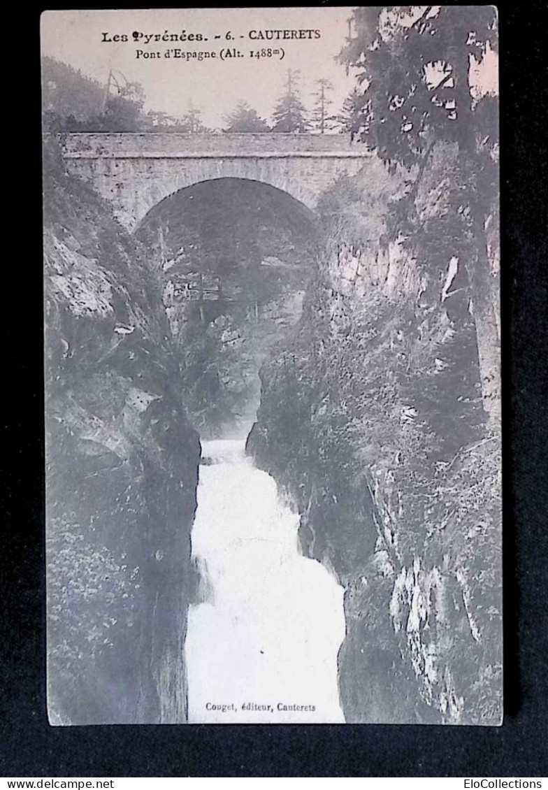 Cp, 65, CAUTERETS,  Pont D'Espagne, Ed. Couget, N° 6, Vierge - Cauterets