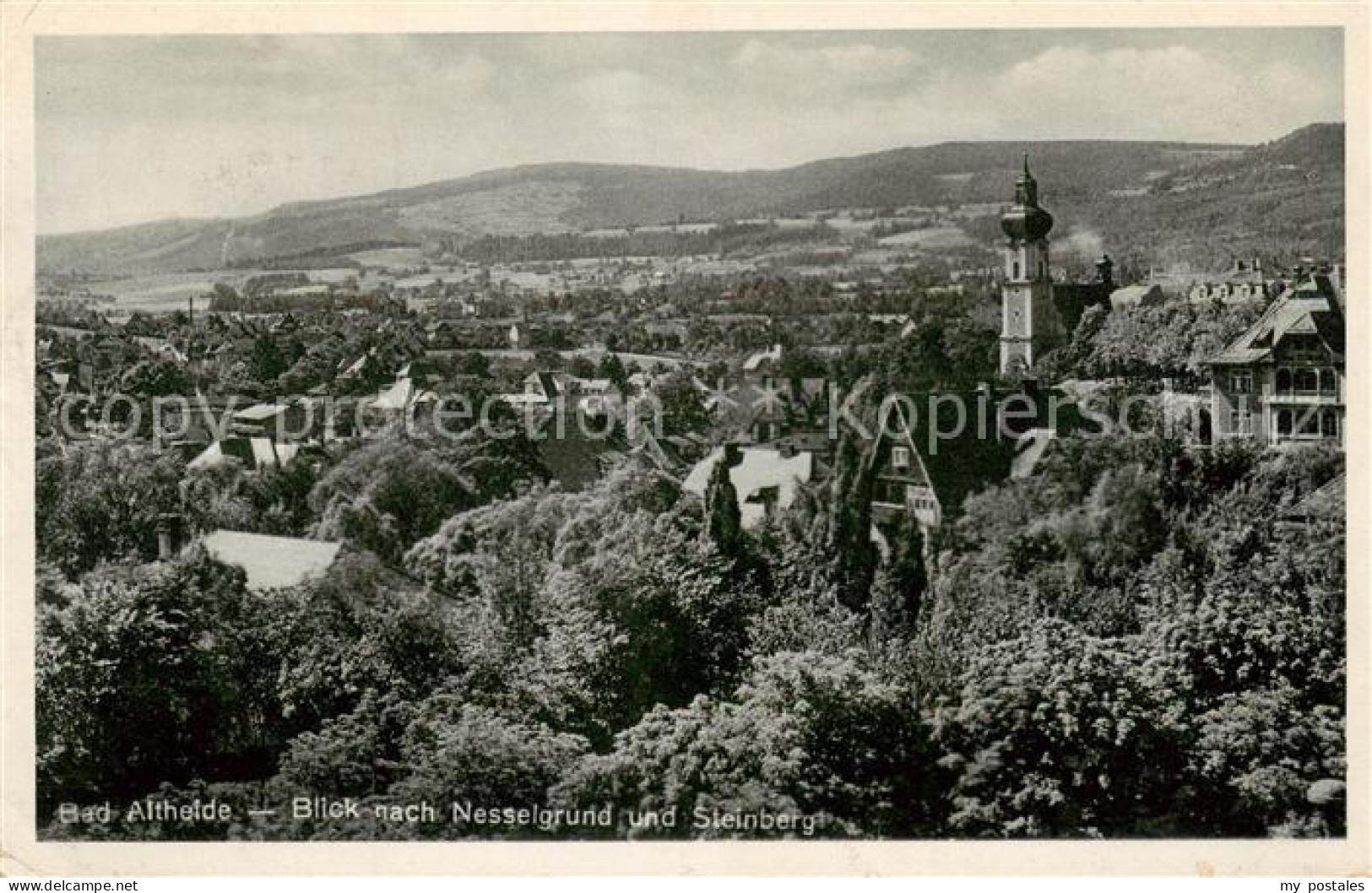 73817365 Bad Altheide Polanica-Zdrój Blick Nach Nesselgrund Und Steinberg  - Pologne