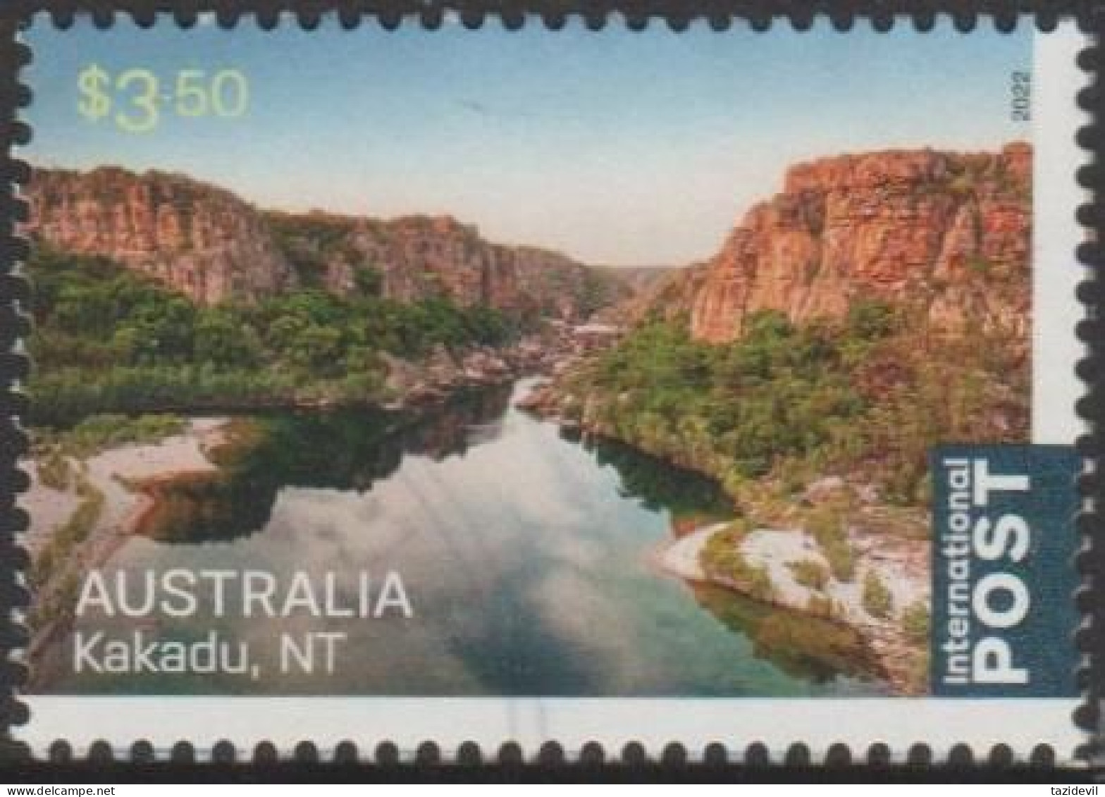 AUSTRALIA - USED 2022 $3.50 Aerial Views, International - Kakadu National Park, NT - Used Stamps