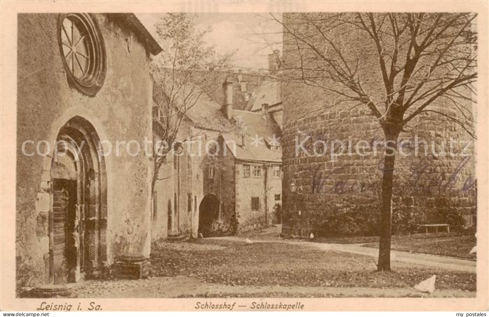 73817356 Leisnig Schlosshof Schlosskapelle Feldpost Leisnig - Leisnig