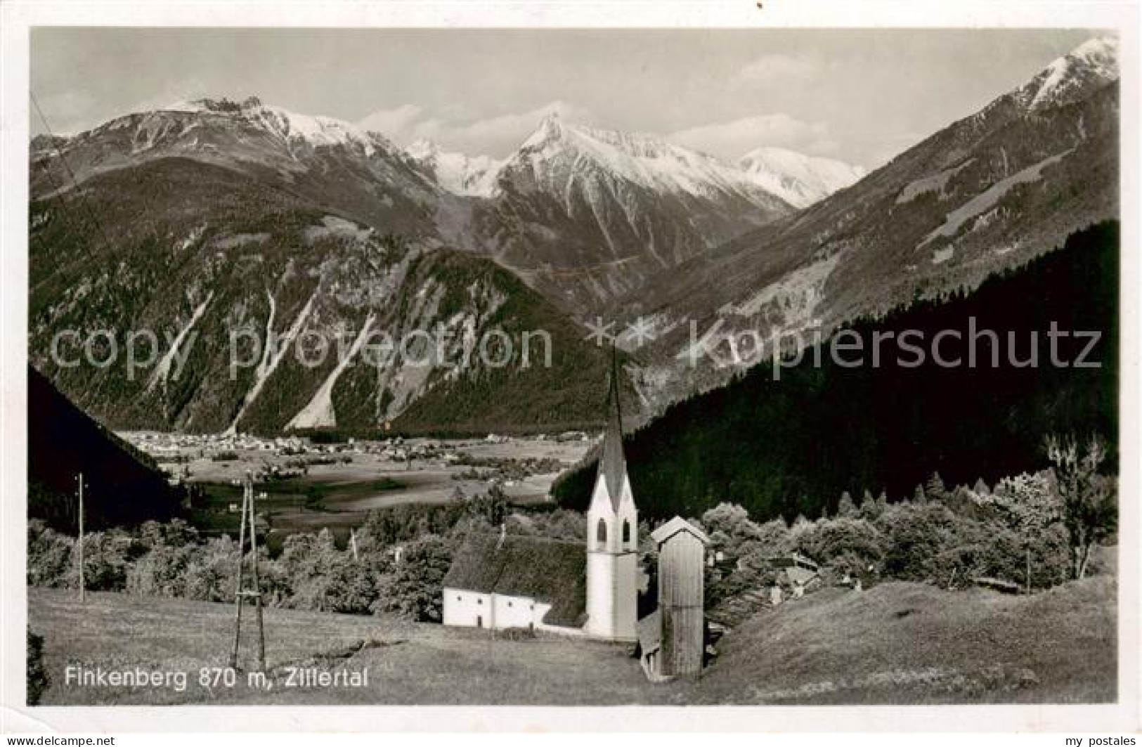 73817187 Finkenberg  Zillertal Tirol AT Panorama Mit Kirche  - Altri & Non Classificati
