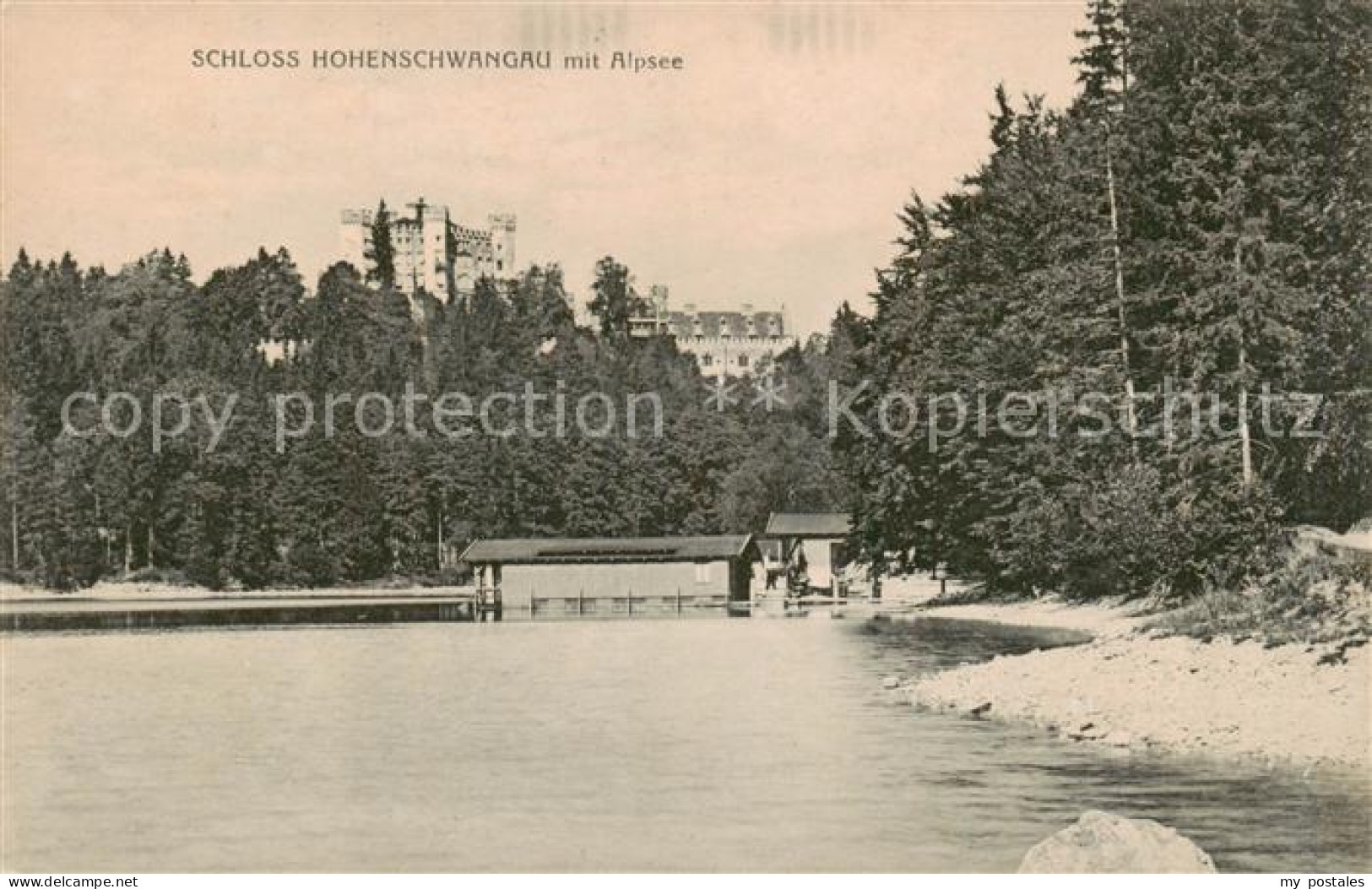 73817162 Hohenschwangau Schloss Mit Alpsee Hohenschwangau - Altri & Non Classificati