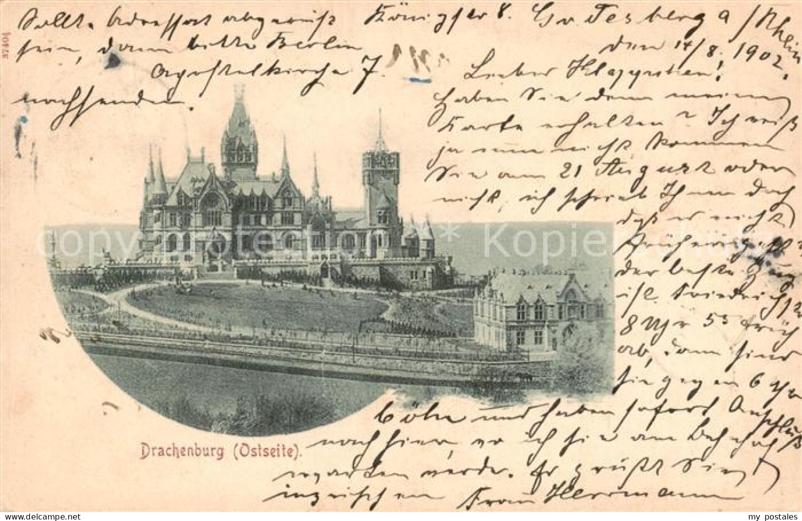 73817139 Koenigswinter Rhein Drachenburg Ostseite  - Koenigswinter