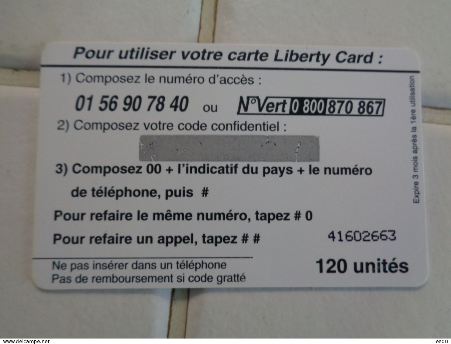 France Phonecard - Sonstige & Ohne Zuordnung