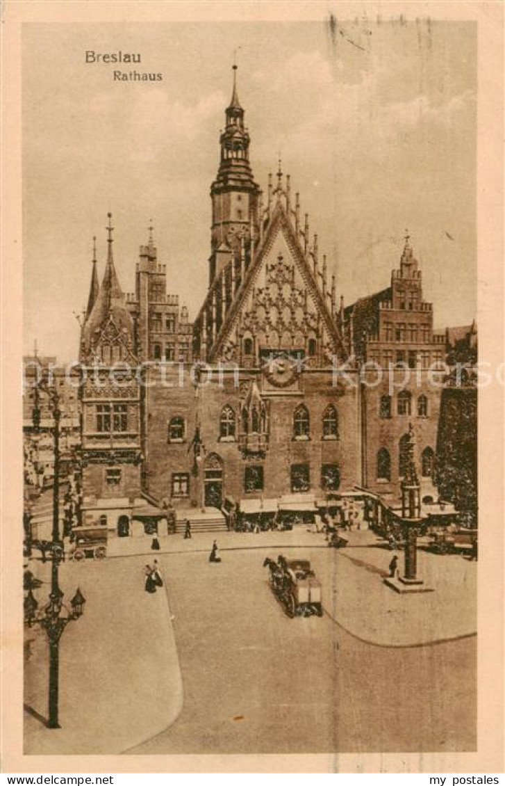 73817114 Breslau Niederschlesien Rathaus Breslau Niederschlesien - Pologne