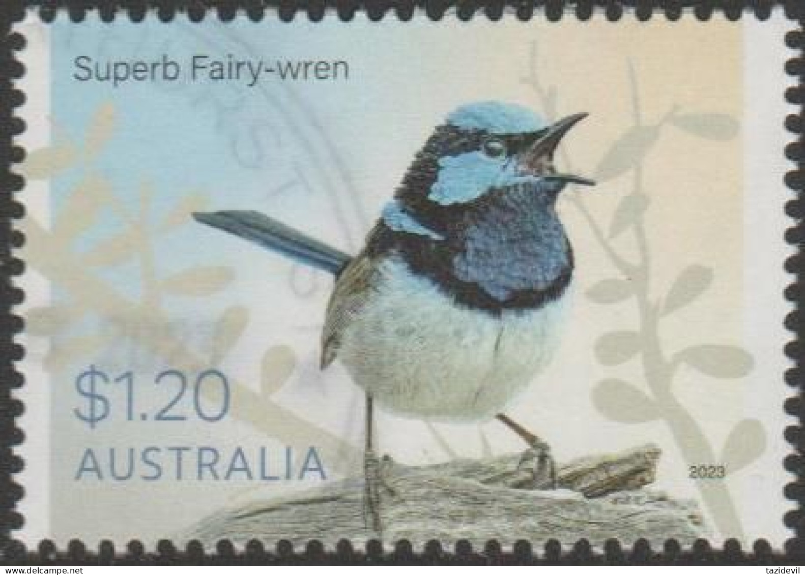 AUSTRALIA - USED 2023 $1.20 Fairy-Wrens - Superb Fairy-Wren - Gebraucht