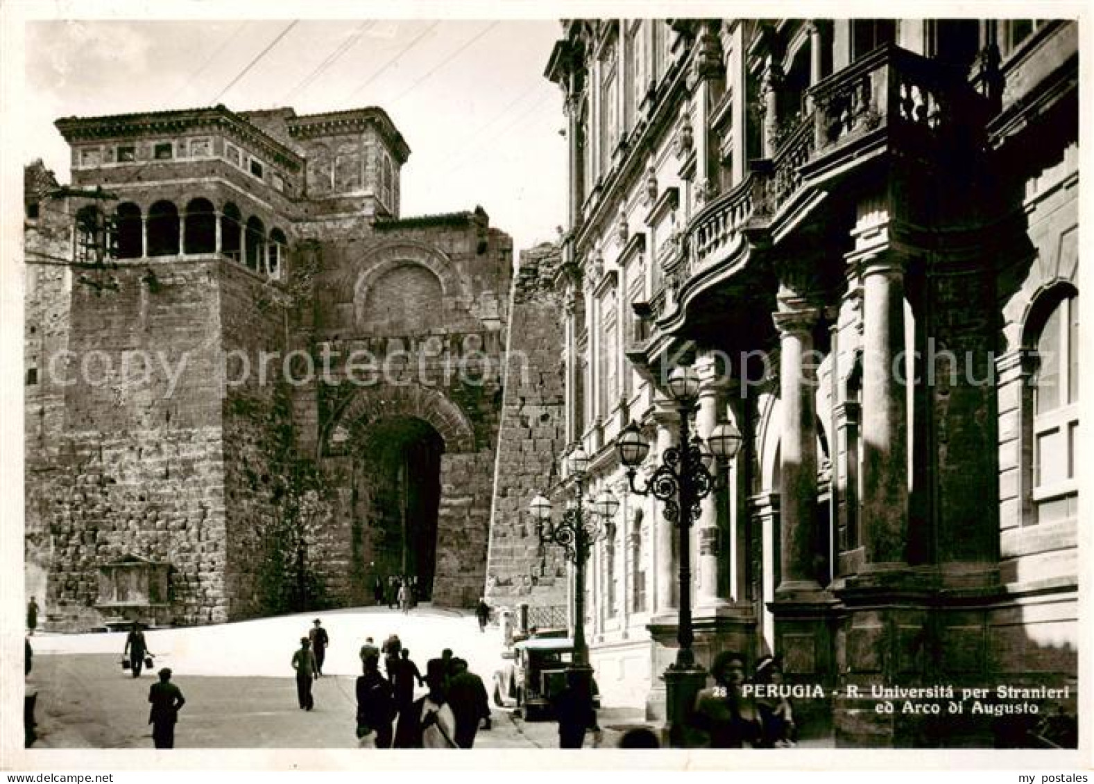 73817062 Perugia Umbria IT Universitá Per Stranieri Ed Arco Di Augusto  - Autres & Non Classés