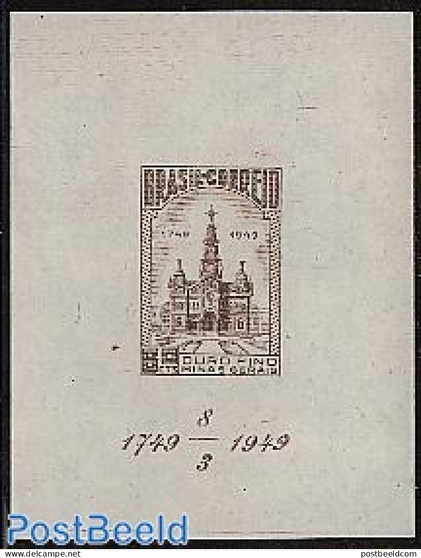 Brazil 1949 Ouro Fino S/s, Mint NH, Religion - Churches, Temples, Mosques, Synagogues - Ungebraucht