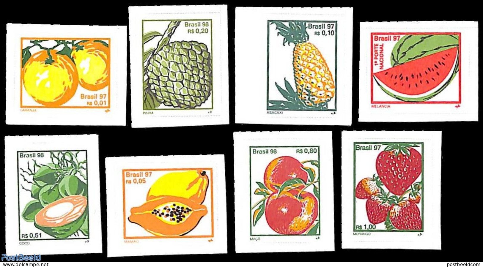 Brazil 1999 Fruits 8v, Mint NH, Nature - Fruit - Unused Stamps