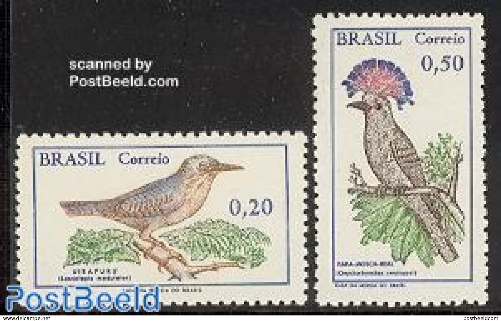 Brazil 1968 Birds 2v, Mint NH, Nature - Birds - Ungebraucht