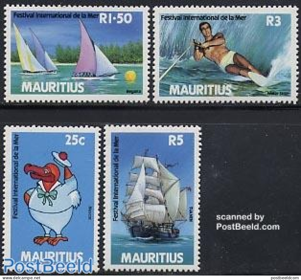 Mauritius 1987 Sea Festival 4v, Mint NH, Sport - Transport - Sailing - Sport (other And Mixed) - Ships And Boats - Vela