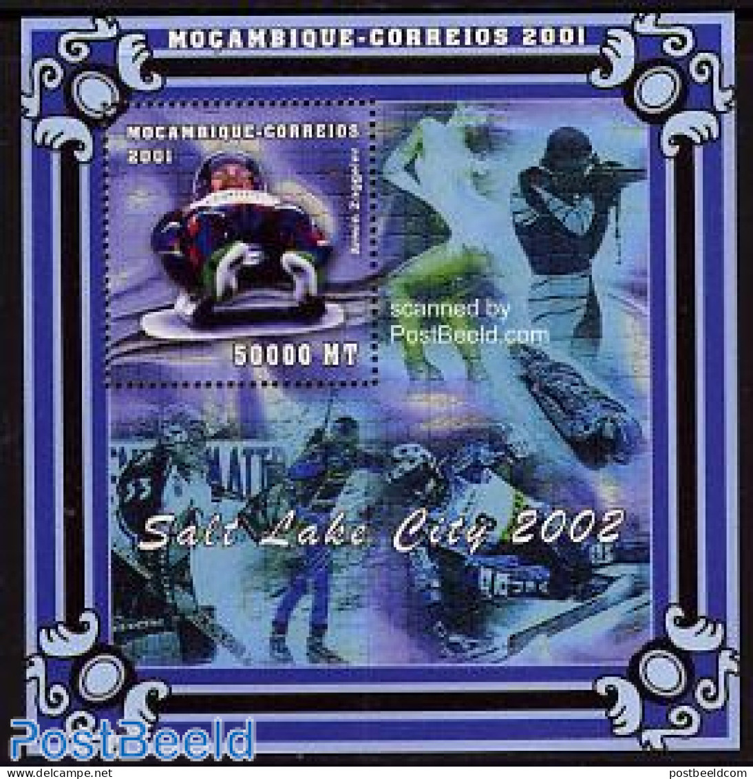 Mozambique 2001 Salt Lake City S/s, Mint NH, Sport - Olympic Winter Games - Mozambique