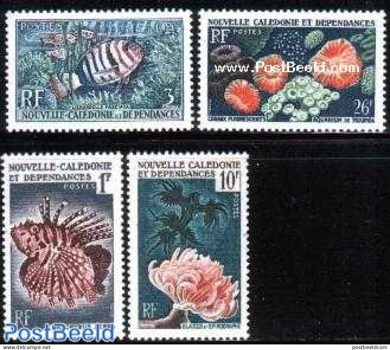 New Caledonia 1959 Marine Life 4v, Mint NH, Nature - Fish - Unused Stamps