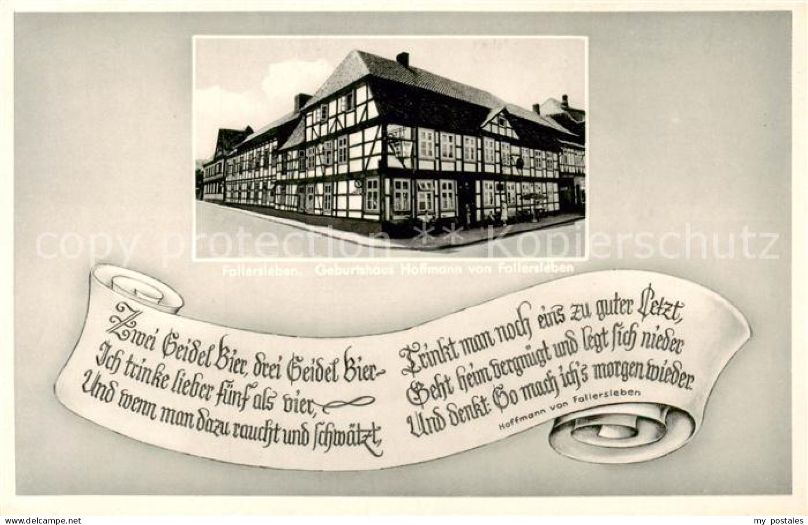 73816992 Fallersleben Historische Gaststaette Geburtshaus Hoffmann Von Fallersle - Wolfsburg