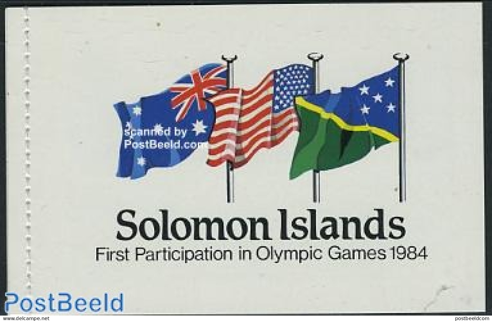 Solomon Islands 1984 Olympic Games Booklet, Mint NH, Sport - Olympic Games - Stamp Booklets - Unclassified