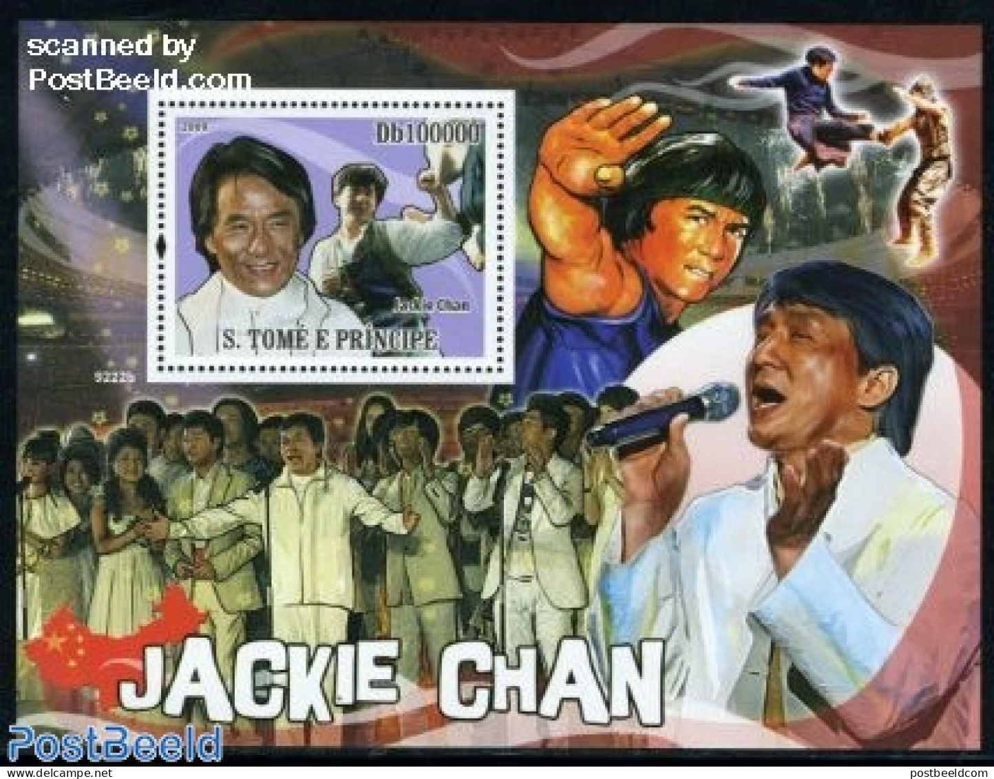 Sao Tome/Principe 2009 Jackie Chan S/s, Mint NH, Performance Art - Music - Muziek