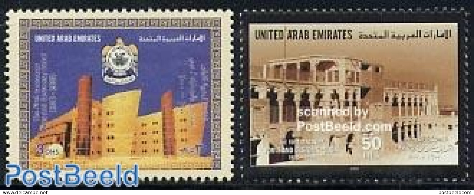 United Arab Emirates 2000 Customs 2v, Mint NH, Various - Export & Trade - Usines & Industries