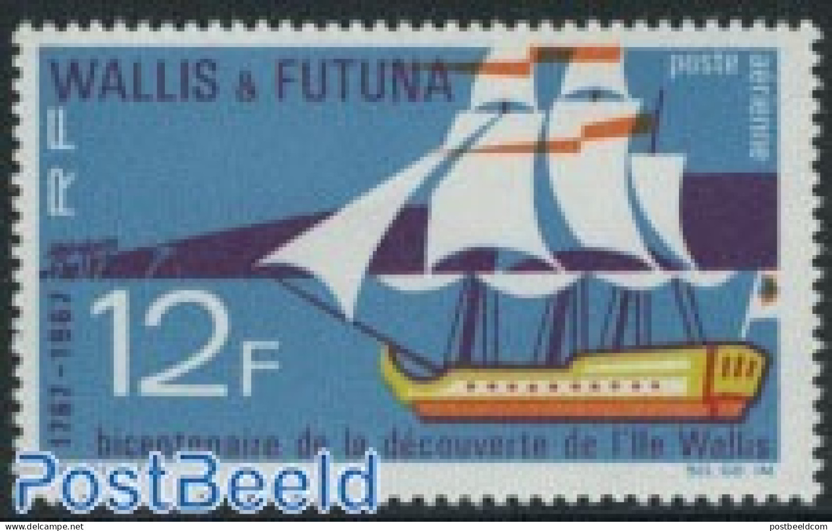 Wallis & Futuna 1967 Discovery Bi-centenary 1v, Mint NH, History - Transport - Explorers - Ships And Boats - Explorateurs