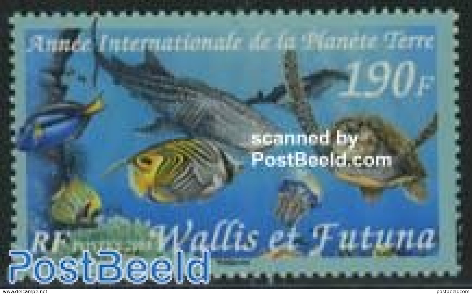Wallis & Futuna 2008 Earth Year, Marine Life 1v, Mint NH, Nature - Environment - Fish - Turtles - Umweltschutz Und Klima