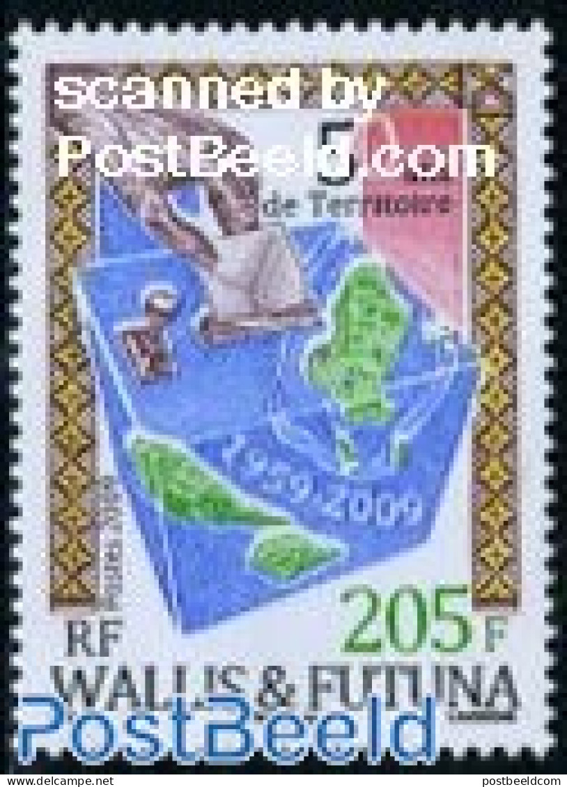 Wallis & Futuna 2009 50 Years French Territory 1v, Mint NH, Various - Maps - Geografía
