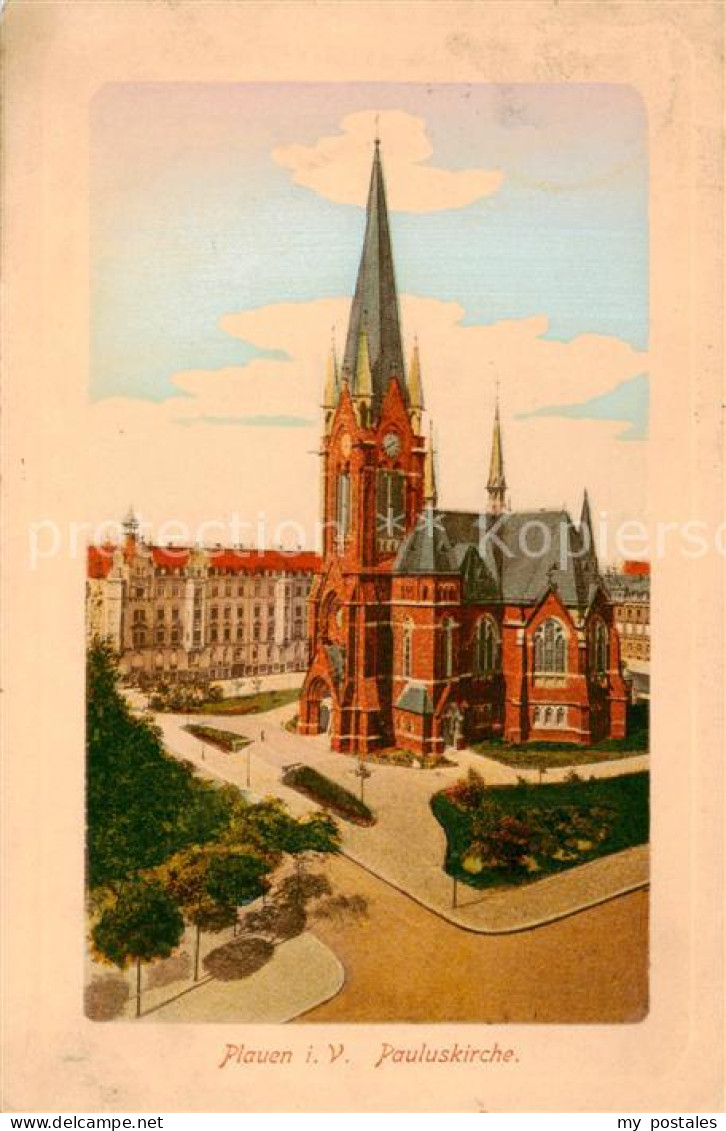 73816970 Plauen  Vogtland Pauluskirche  - Otros & Sin Clasificación