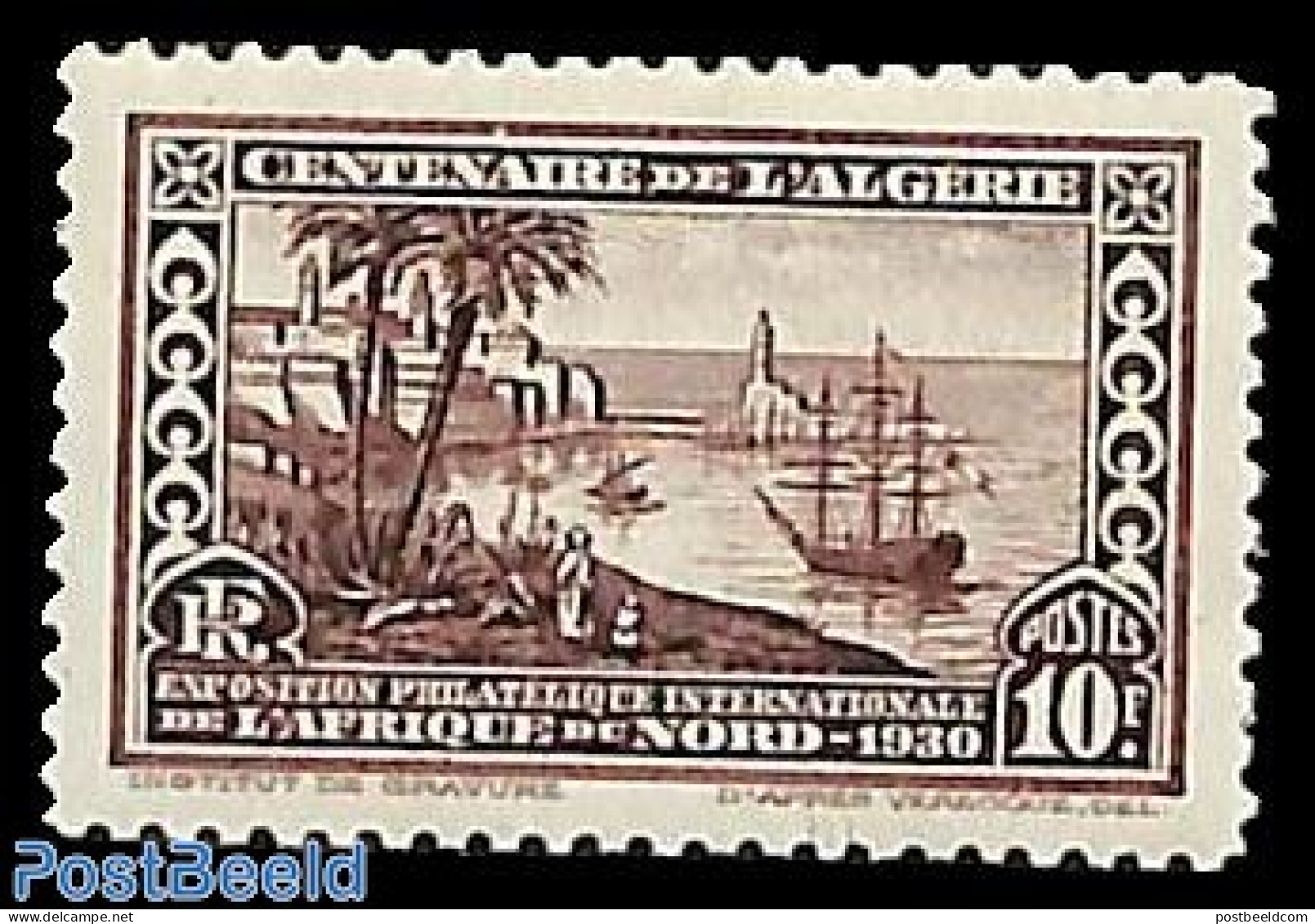 Algeria 1930 Stamp Exposition 1v, Perf, 11, Mint NH, Transport - Ships And Boats - Ongebruikt