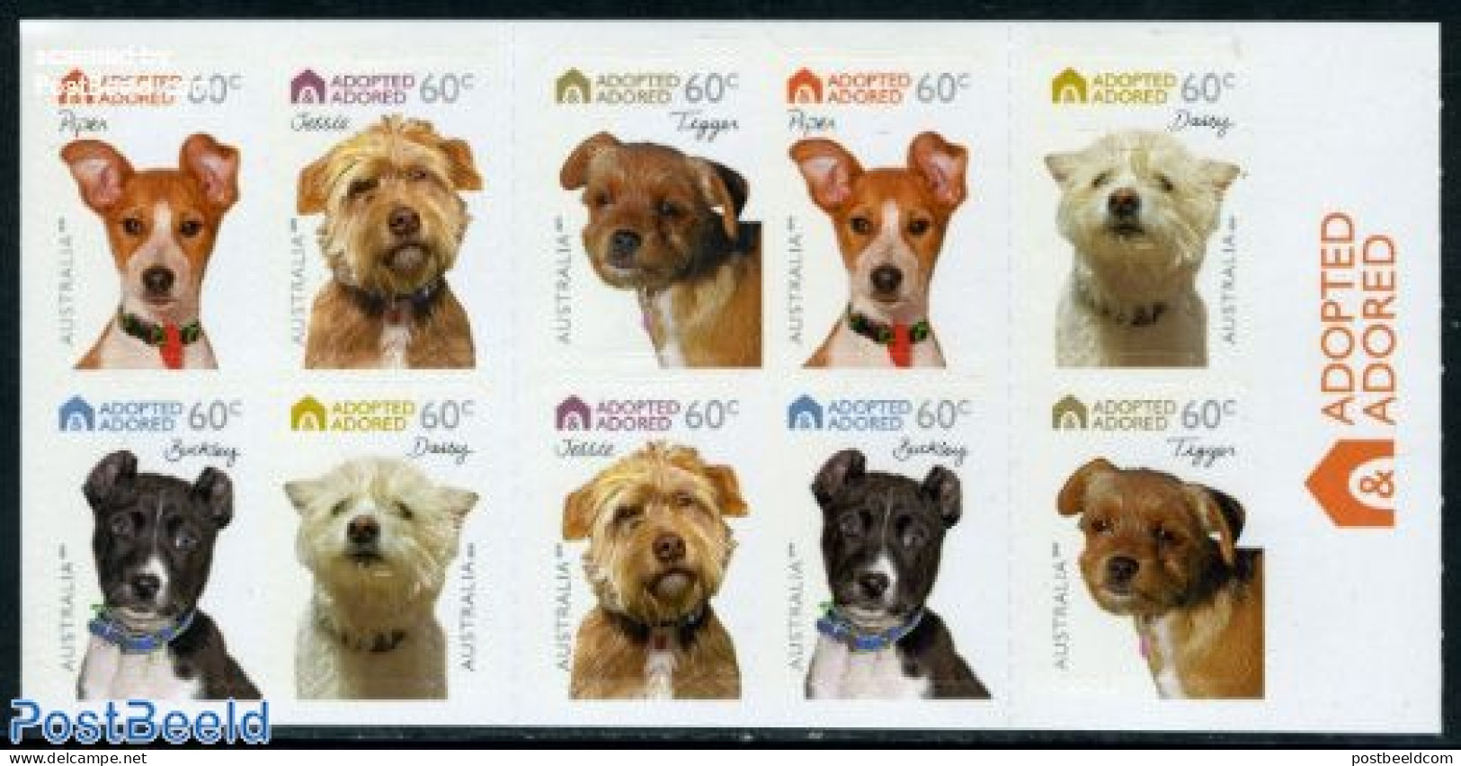 Australia 2010 Dogs Booklet S-a, Mint NH, Nature - Dogs - Stamp Booklets - Neufs