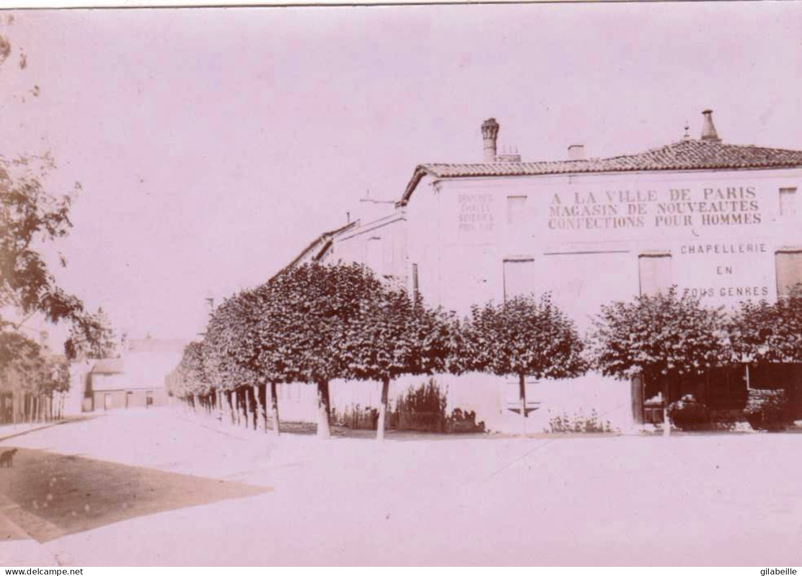 Photo Originale 1889 - WASSY (haute Marne  )  Rue Notre DAME - Magasin De Confection - Lieux