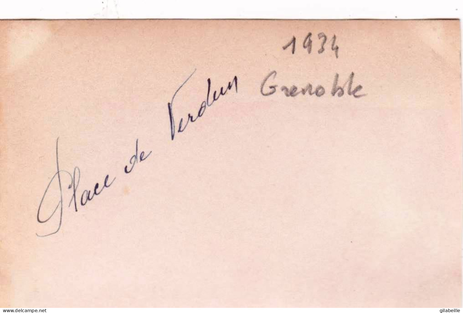 Photo Originale - 1934 - GRENOBLE - Place De Verdun - Orte