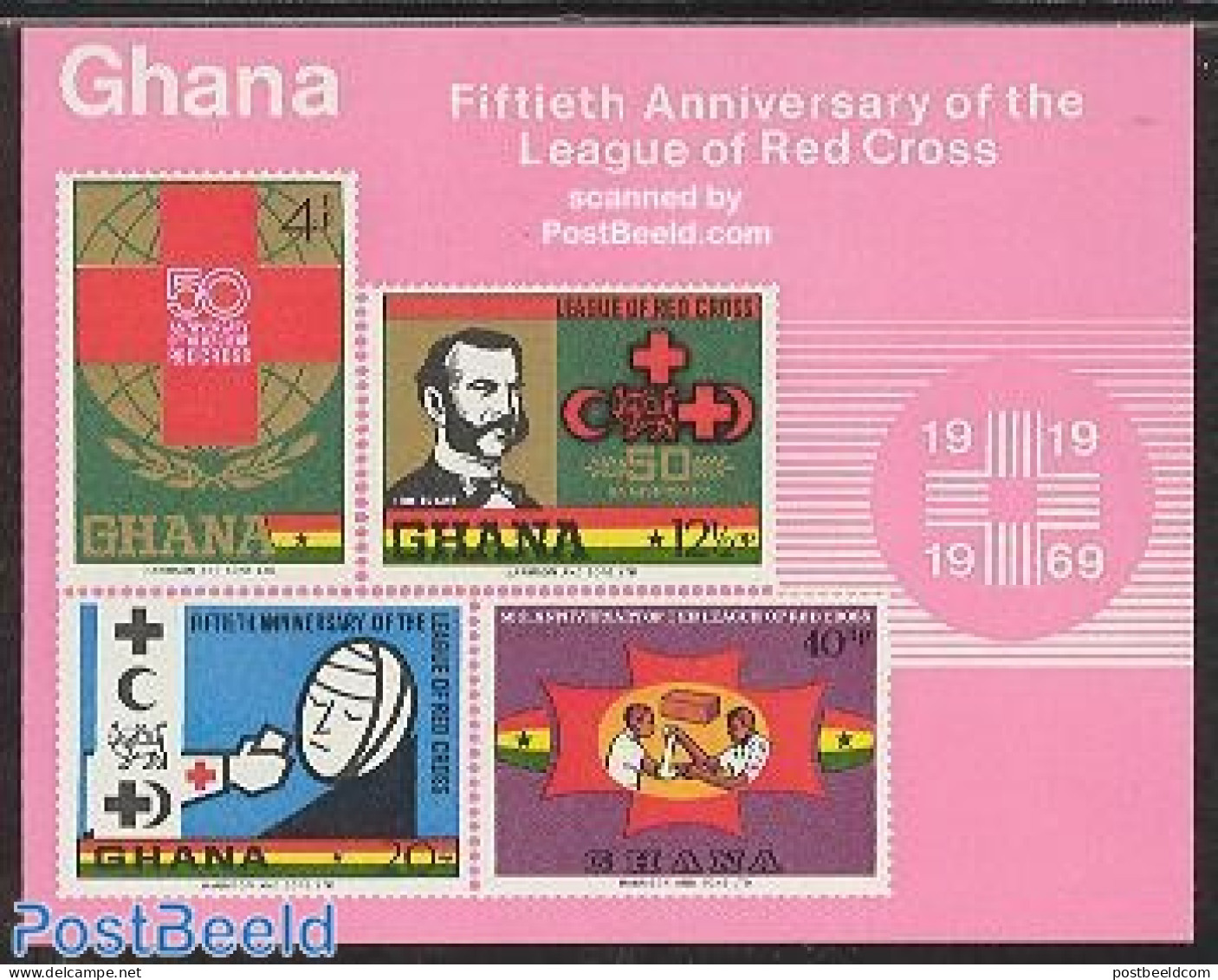 Ghana 1970 Red Cross S/s, Mint NH, Health - Red Cross - Croce Rossa