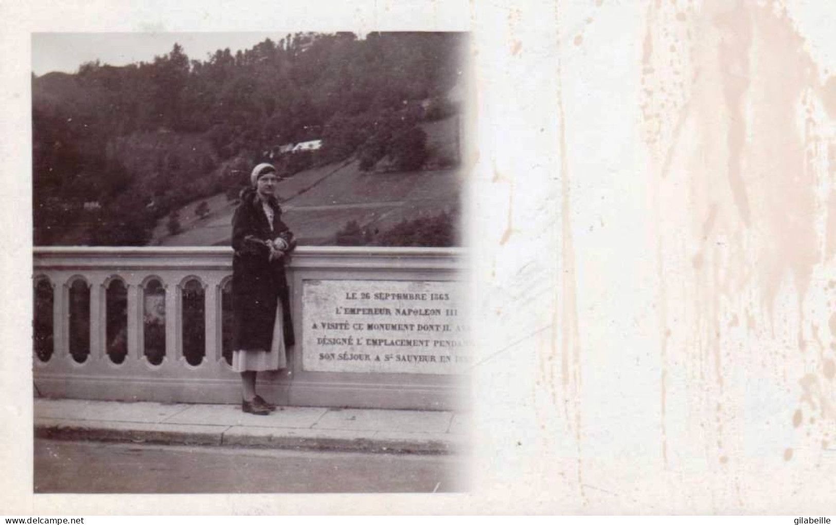 Photo Originale - 1931 - Route De GAVARNIE ( Hautes Pyrenees ) - Sur Le Pont Napoleon - Orte
