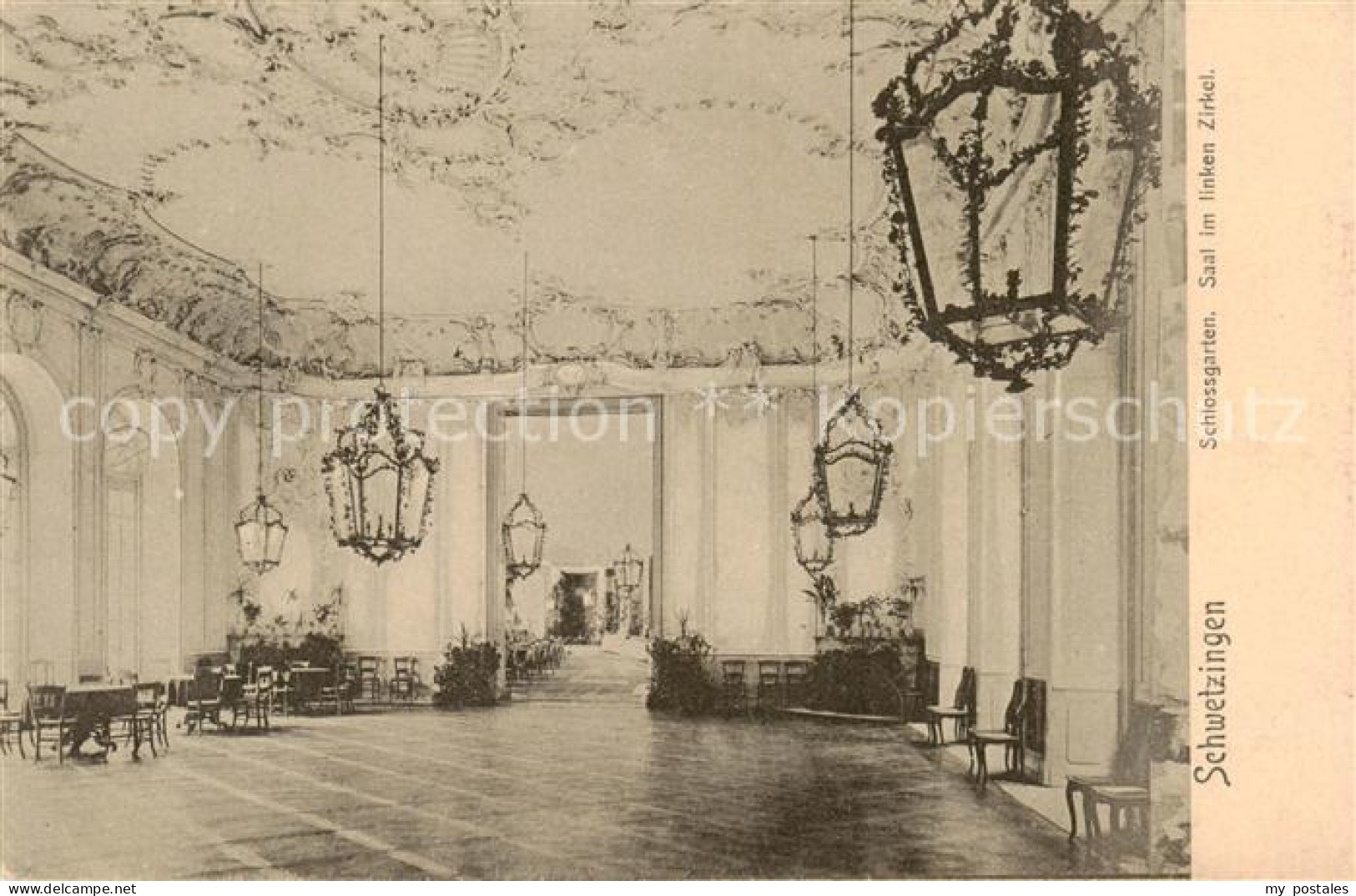 73816936 Schwetzingen Schlossgarten Saal Im Linken Zirkel Feldpost Schwetzingen - Schwetzingen