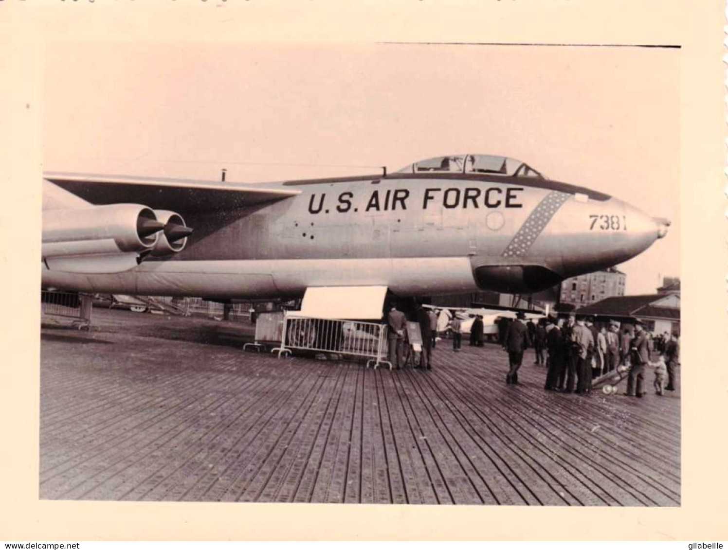 Photo Originale - Le Bourget 1957 -  Aviation - Avion Boeing B-47 Stratojet - US Air Force - Aviation