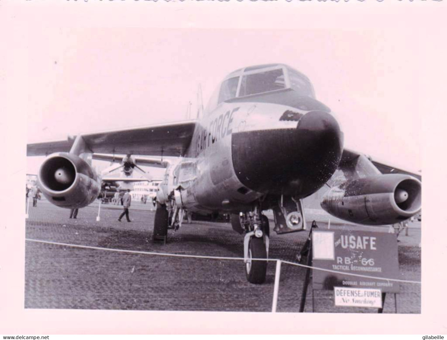 Photo Originale - Le Bourget 1957 -  Aviation - Avion Douglas B-66 - US Air Force - Aviation