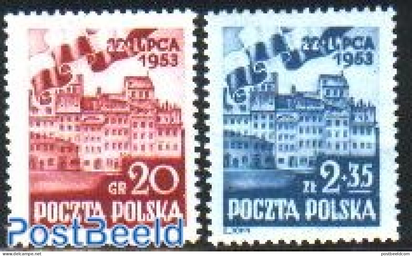 Poland 1953 National Day 2v, Mint NH - Unused Stamps