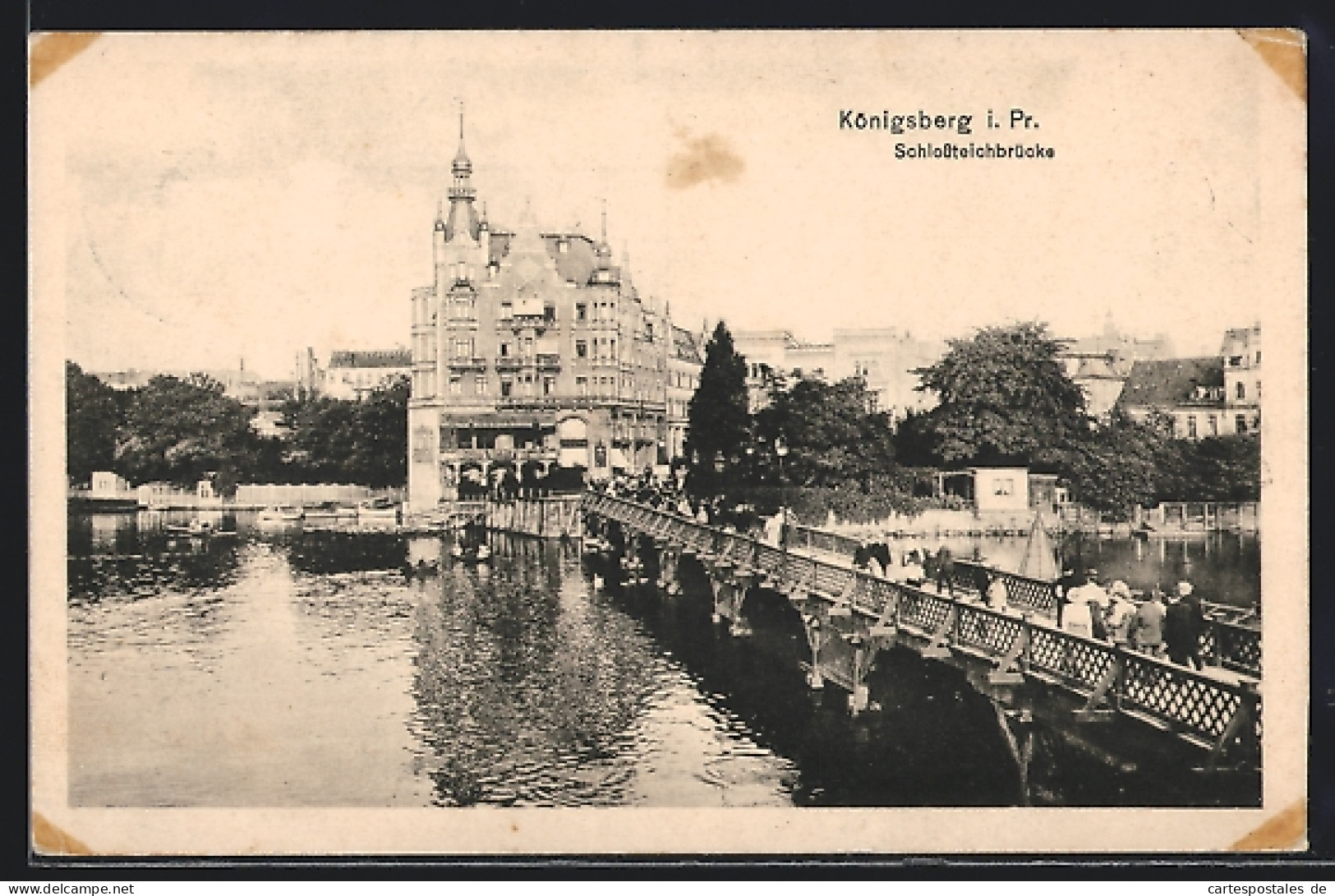 AK Königsberg I. Pr., Schlossteichbrücke  - Ostpreussen