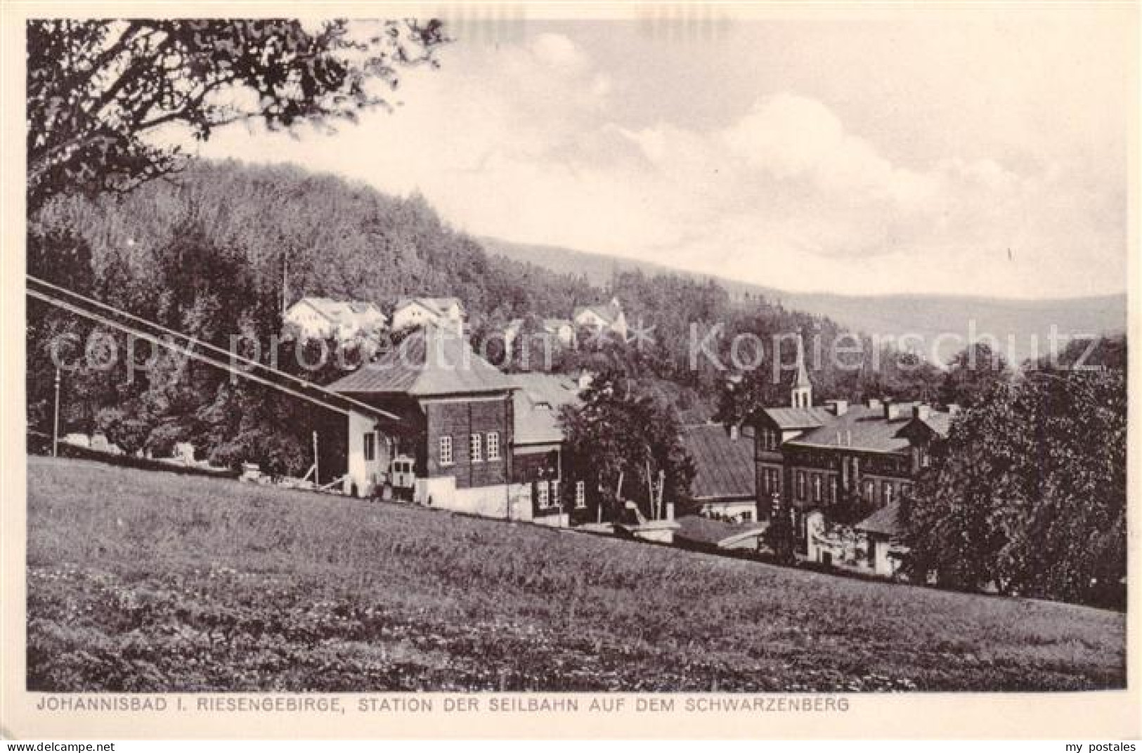 73816904 Johannisbad Janske Lazne Boehmen CZ Station Der Seilbahn Auf Dem Schwar - Tchéquie