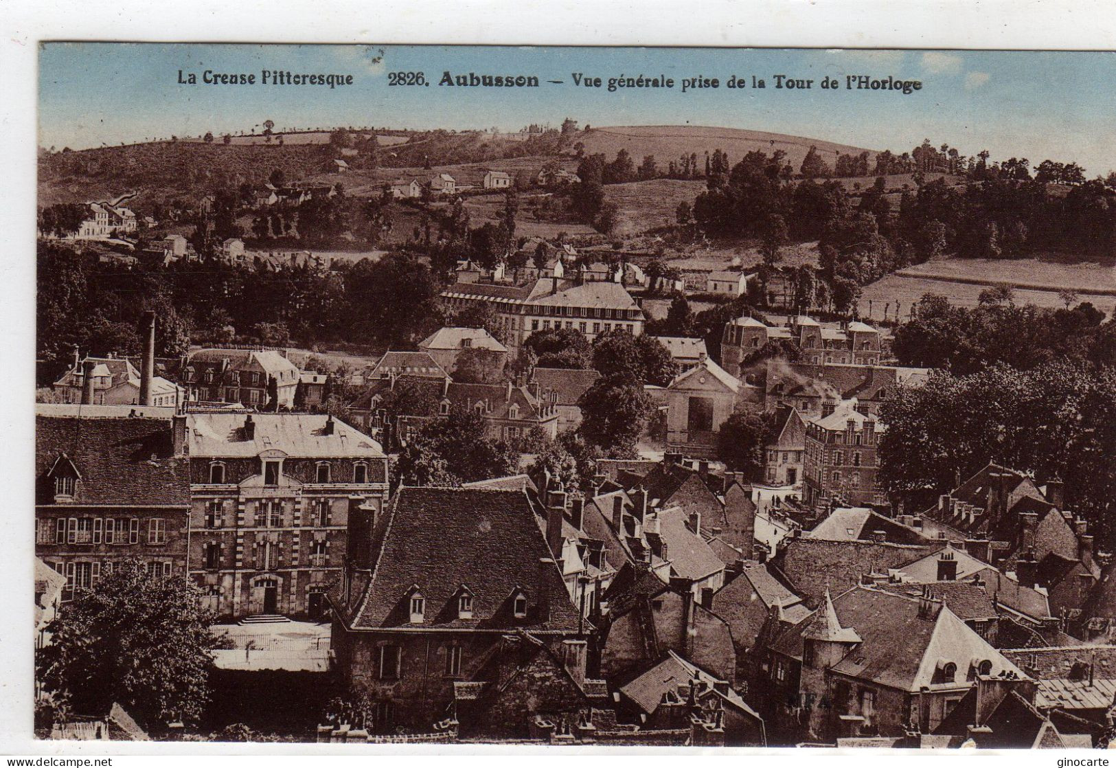 Aubusson Vue Generale Prise De La Tour De L'horloge - Aubusson