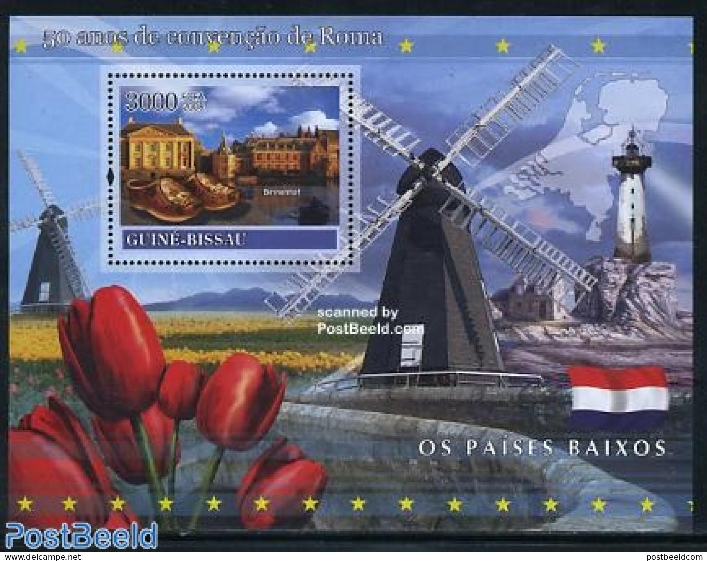 Guinea Bissau 2008 Treaty Of Rome, Netherlands S/s, Mint NH, History - Nature - Various - Europa Hang-on Issues - Neth.. - European Ideas