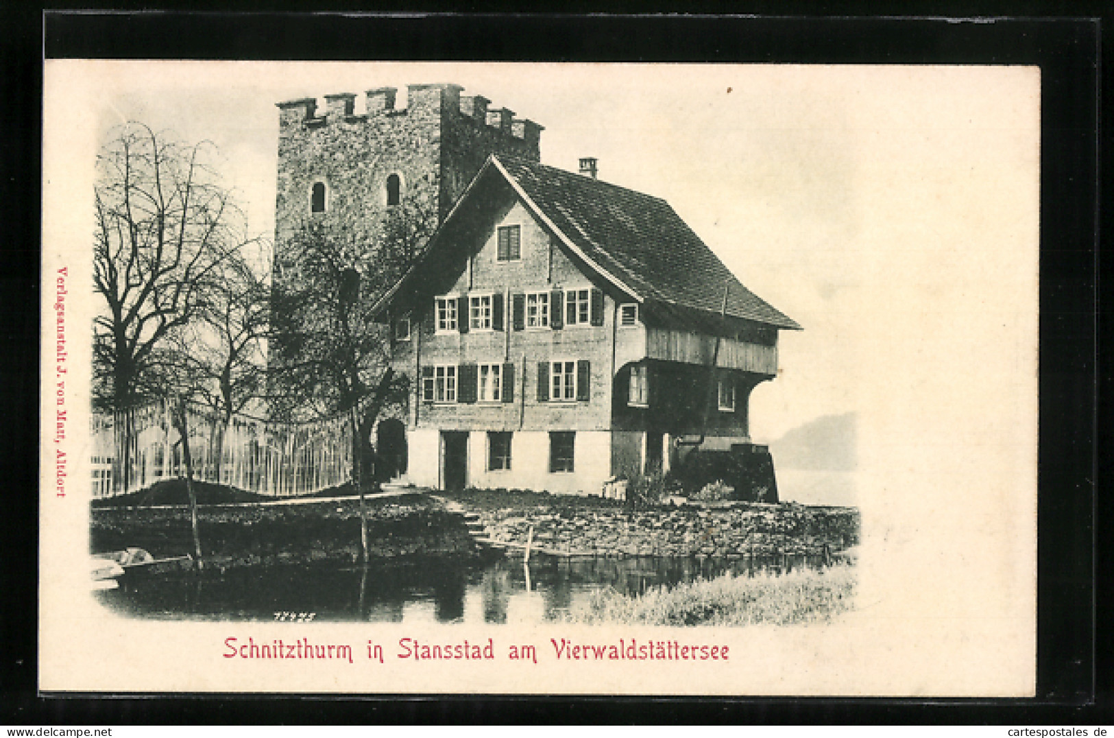 AK Stansstad Am Vierwaldstättersee, Schnitzthurm  - Stansstad