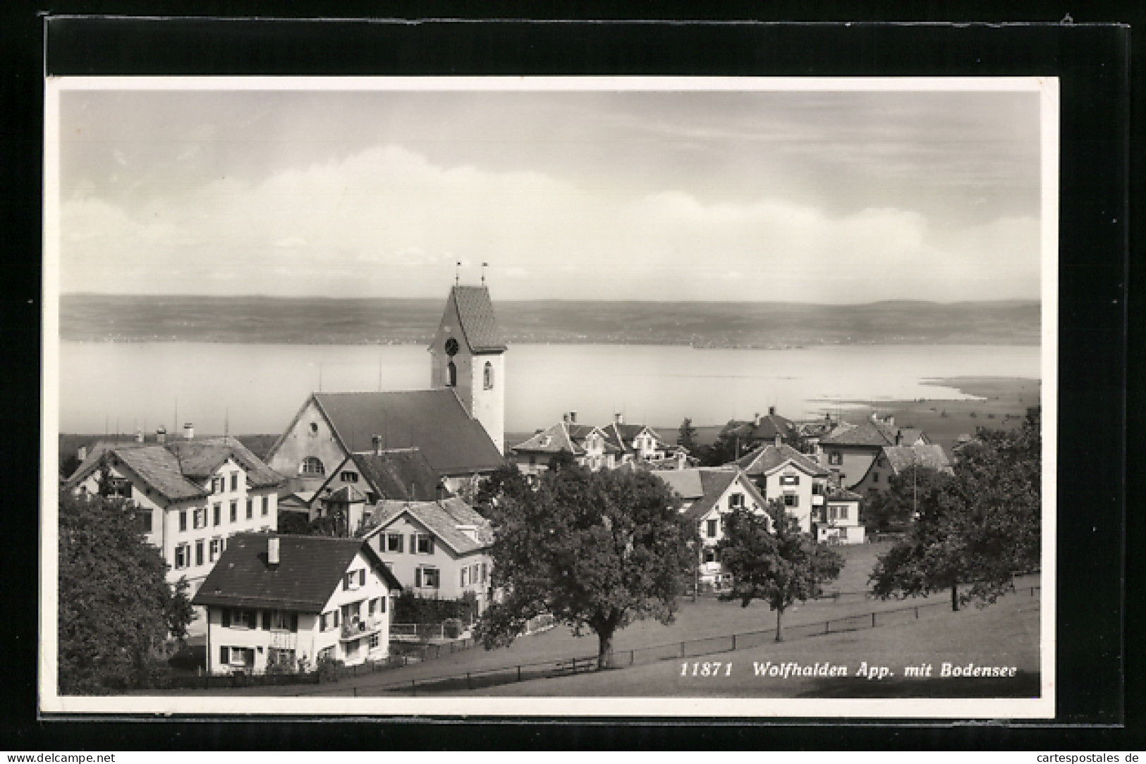 AK Wolfhalden, Teilansicht Mit Bodensee Aus Der Vogelschau  - Autres & Non Classés