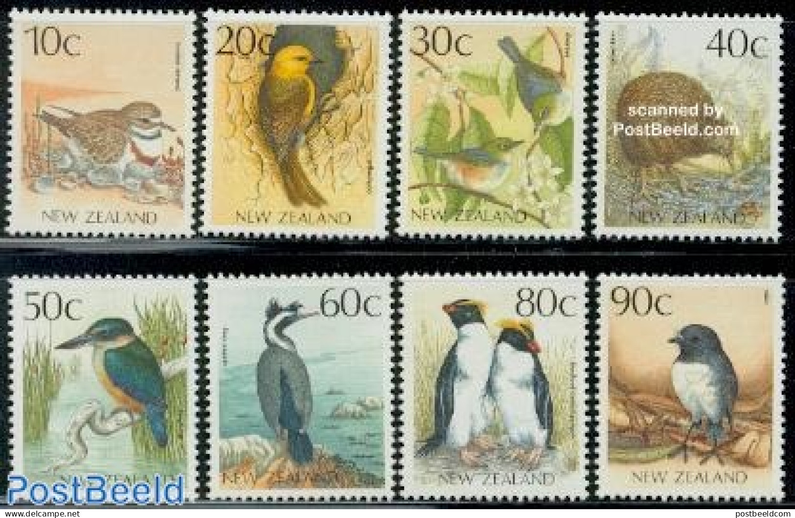 New Zealand 1988 Birds 8v, Mint NH, Nature - Birds - Penguins - Kingfishers - Ungebraucht