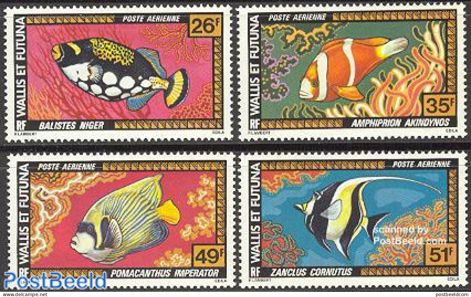 Wallis & Futuna 1978 Fish 4v, Mint NH, Nature - Fish - Fishes
