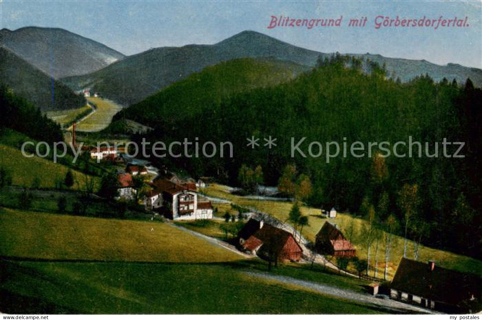 73816871 Blitzengrund Goerbersdorfertal PL Panorama  - Pologne